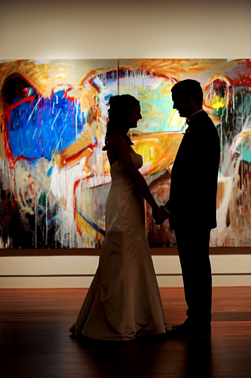 Fine Arts Museum Wedding Portrait