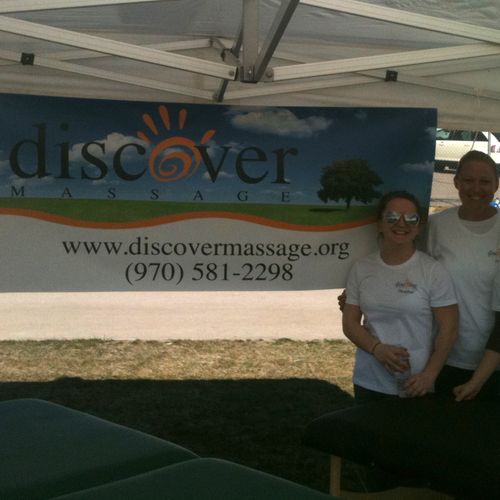 Your Discover Massage Team! Heather, Julie and Sar
