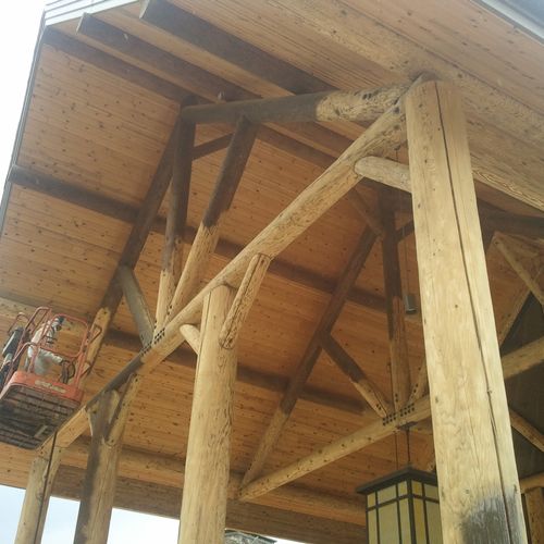 Restoration on lodges and other commercial log str