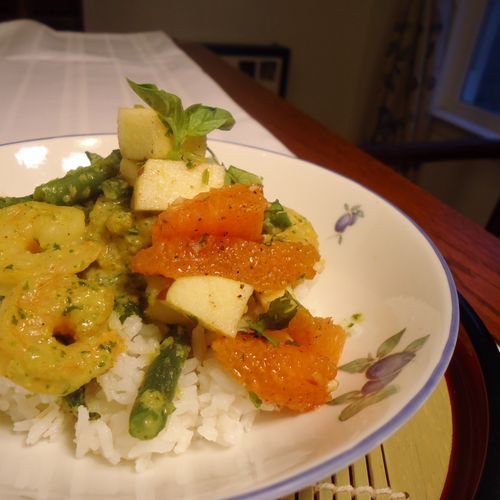 Curried Shrimp and Coconut Rice