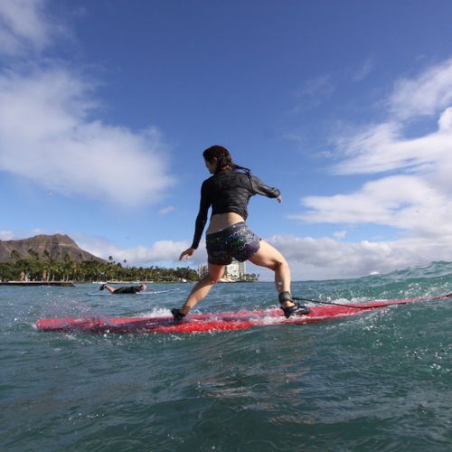 Surf lessons in the shadow of Waikiki