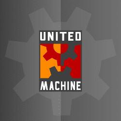 United Machine logo sample - simple, strong logo.