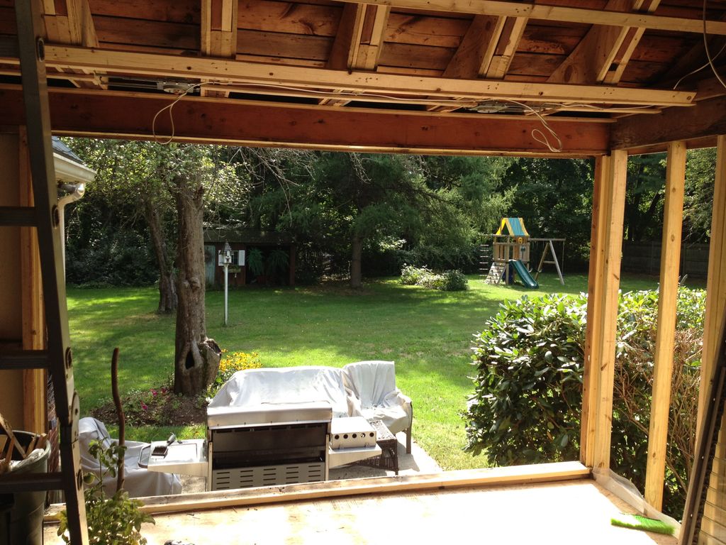 Westwood, MA after demo, before the new wall and w