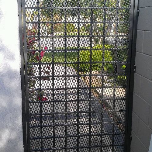 Wrought iron gates and fencing.