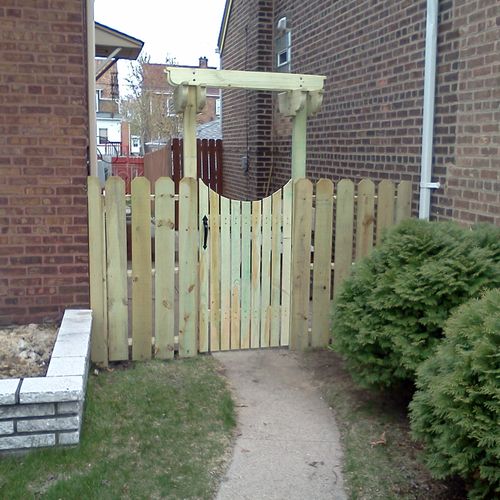 Our homeowner wanted a new gate, I asked to show u