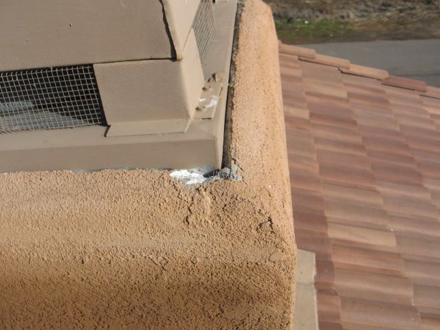 Improperly installed fireplace flashing.  This was