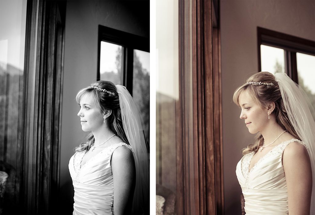 Bride looking forward to her day