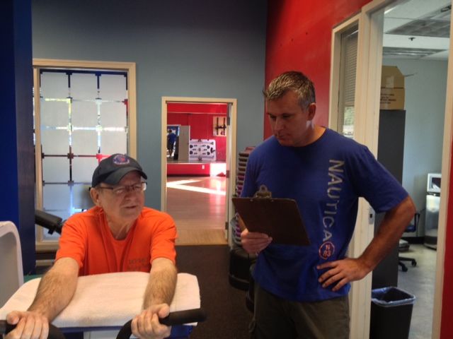 I work with clients of all ages. And fitness abili