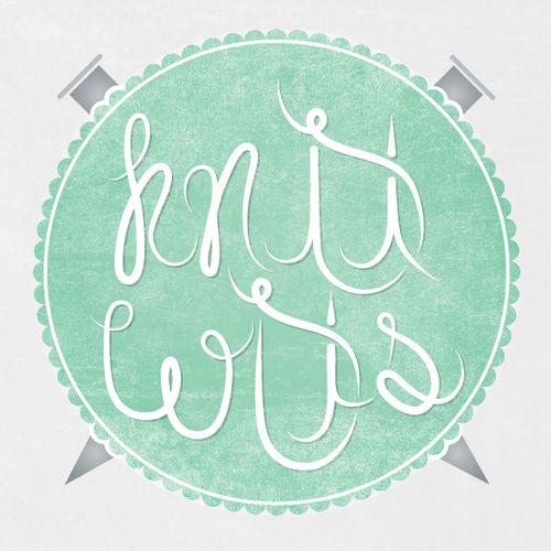 Logo for Knit Wits, a class taught at Bottle Tree 
