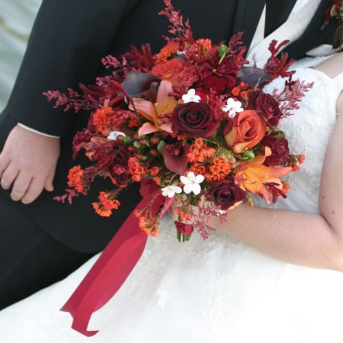 Kangaroo Paw and more unique bridal bouquet