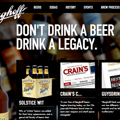 Berghoff Beer Website - Brand Relaunch

http://www