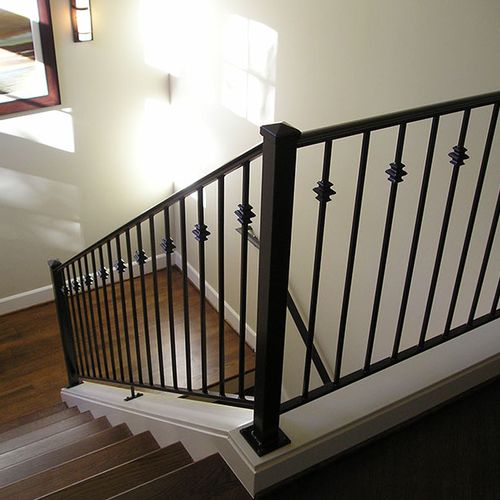 Custom stair railing