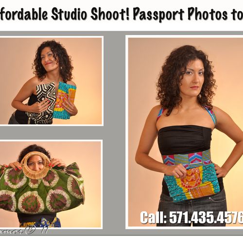 Studio pictures as well as crisp Passport photos t