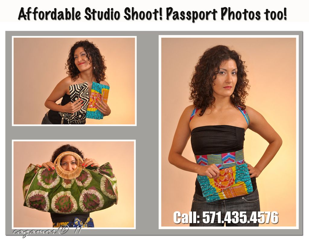 Studio pictures as well as crisp Passport photos t