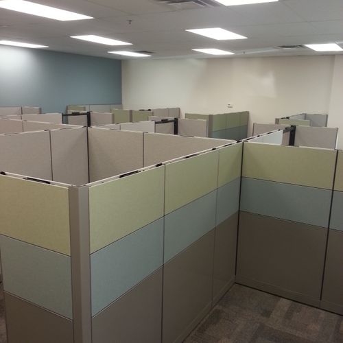 Tiles and trim of cubicals