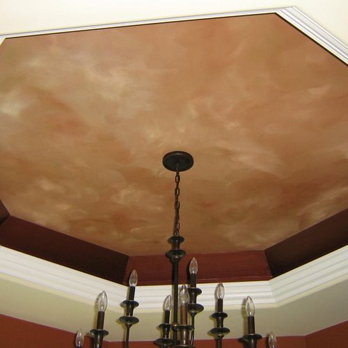 Faux Finish Tray Ceiling