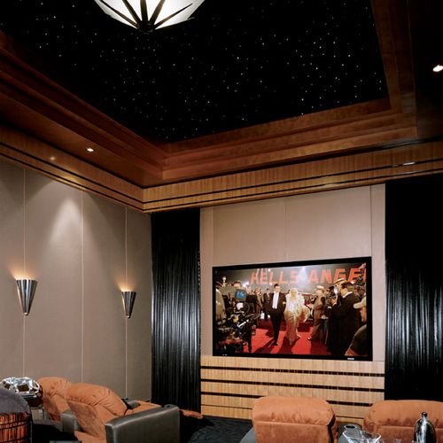 Art Deco Home Theater - The entire theater was rem
