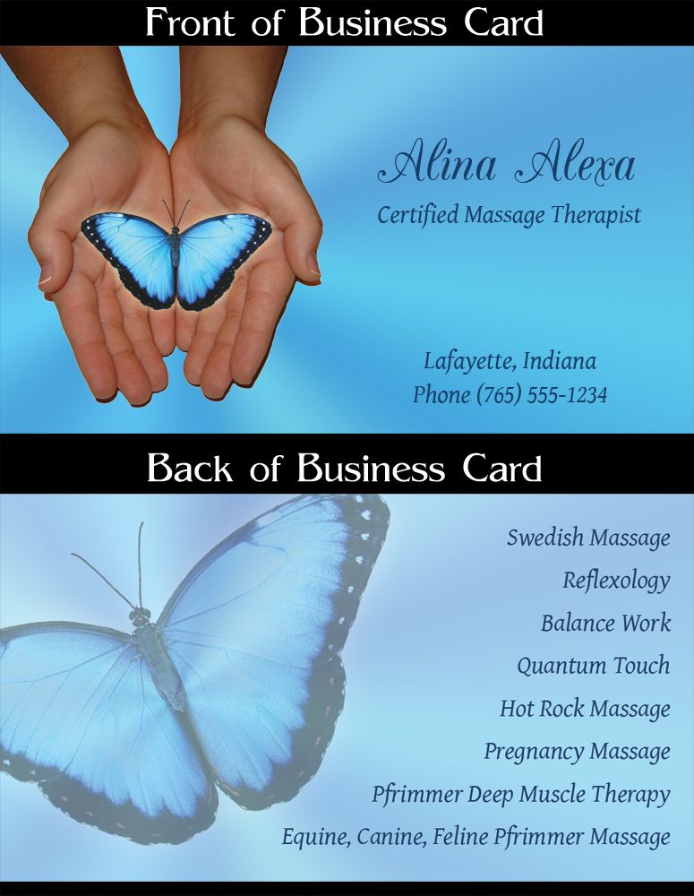 Business card & logo I created for a relative's ma