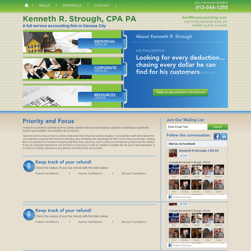 KRS Accounting Web redesign.