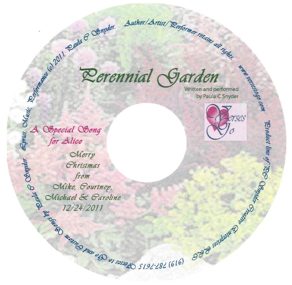 Perennial Garden Healing Poetry/Song Gift Presenta