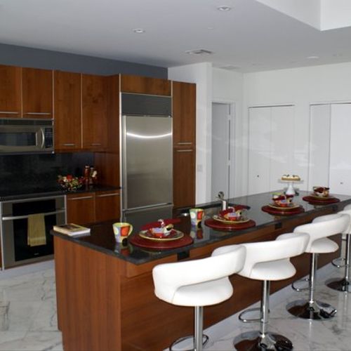 Staged Kitchen- Buyers can imagine themselves movi