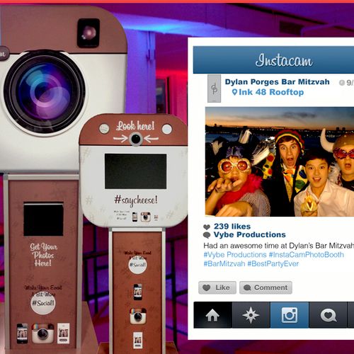 The InstaCam Photo Booth has an "Instagram Look" a