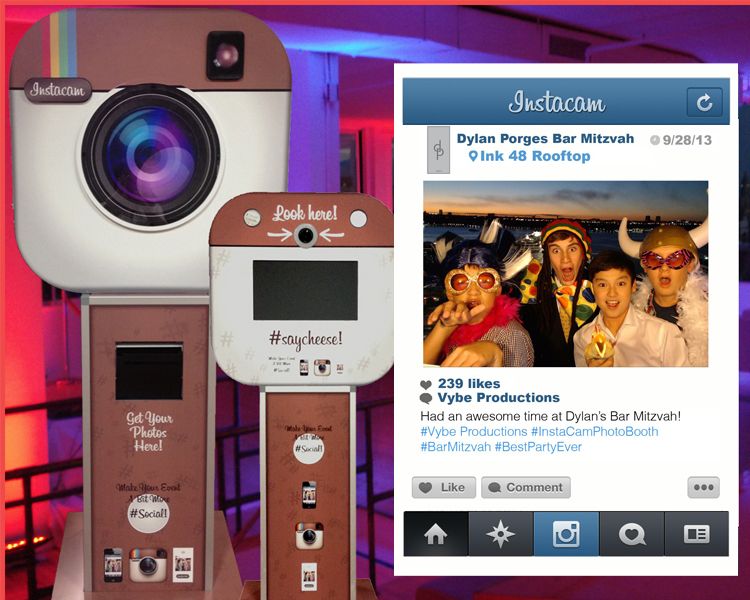 The InstaCam Photo Booth has an "Instagram Look" a