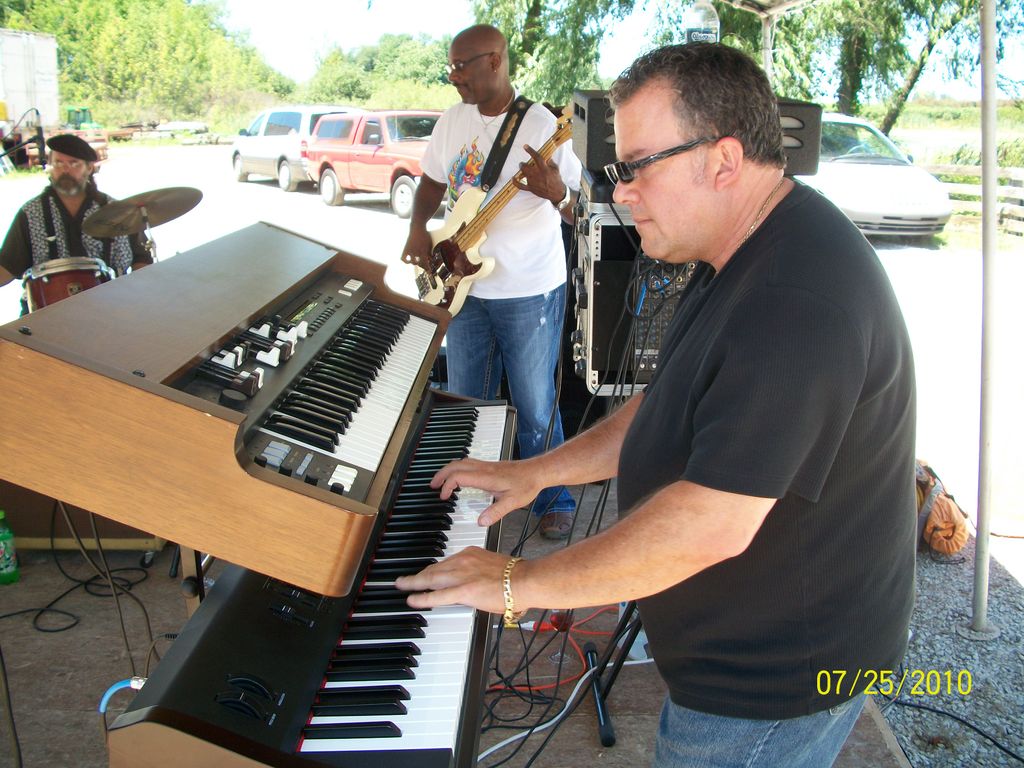 Mike with Grammy award winning bassist Johnny B. G
