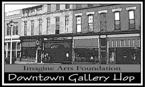 PR logo for monthly Downtown Art Gallery Hop