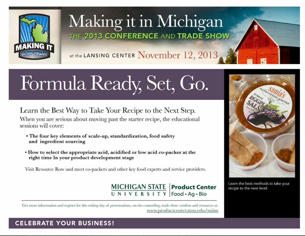 MSU Product Center/Making It In MIchigan Conferenc