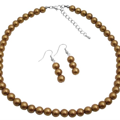 Inexpensive Reasonable Wedding Jewelry Latte Pearl