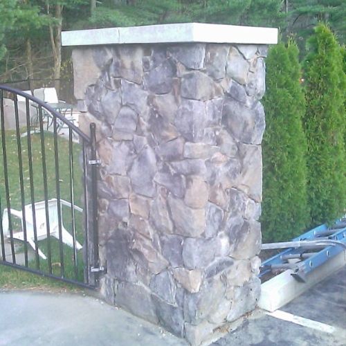 Other Stone Veneer Work with a CMU Backup