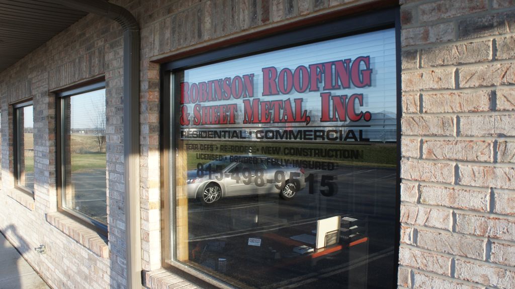 Store / Office Front Window - Robinson Roofing & S
