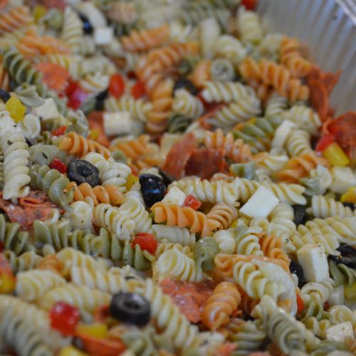 Tri-color pasta salad