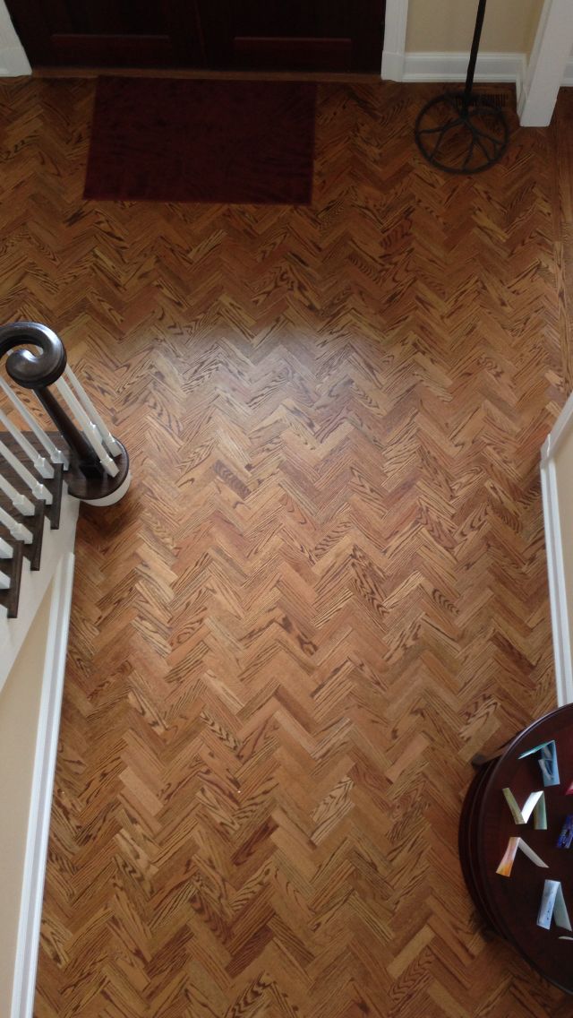 Oak Herringbone Stained Provincial