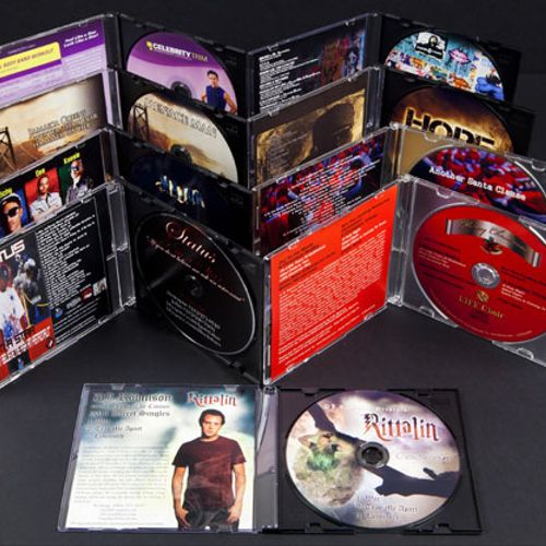 CD duplication, color printing and slim line case 