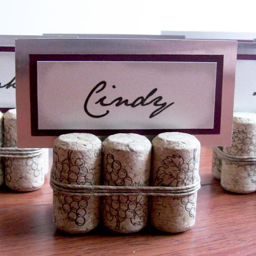 Cork and Twine Place Cards