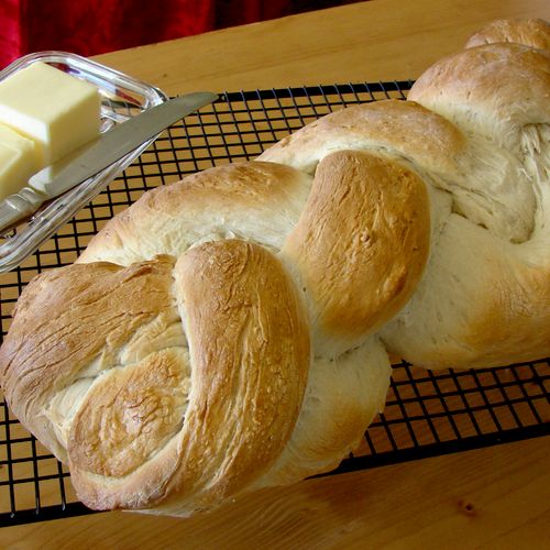 Braided wheat bread