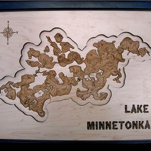 Lake Map Art