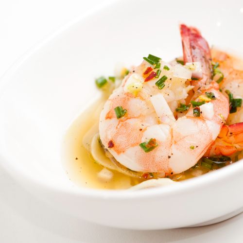 Shrimp dish shot for Kitchen and Culture.