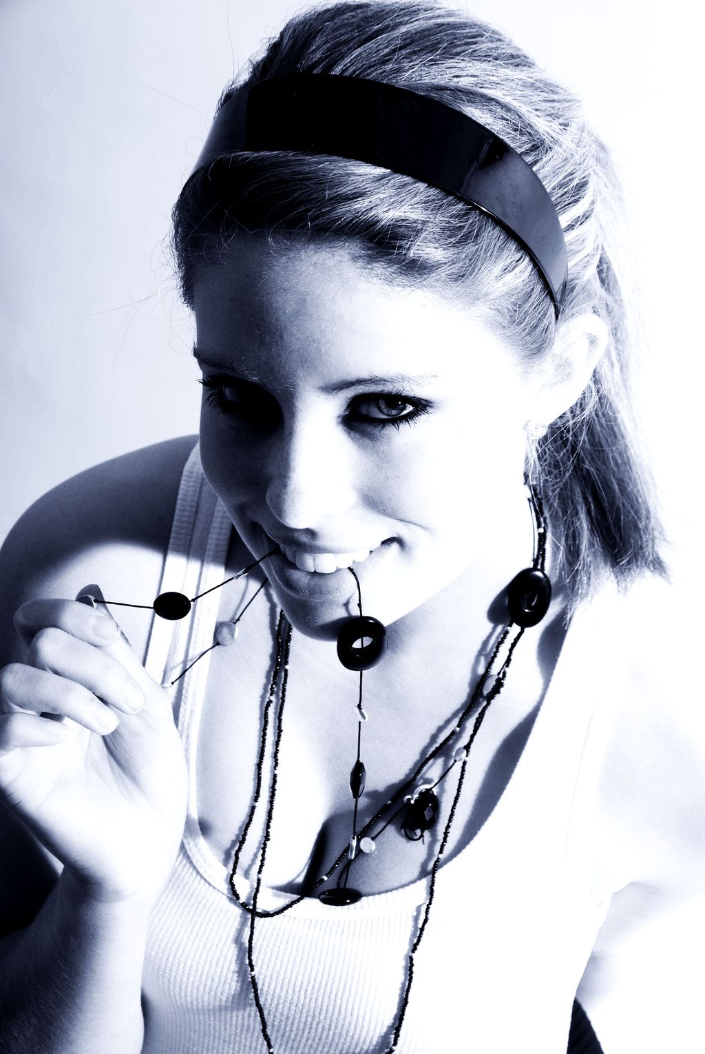 Modeling portfolio headshot converted to monochrom