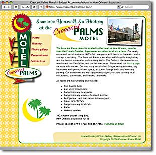 Crescent Palms Motel website.