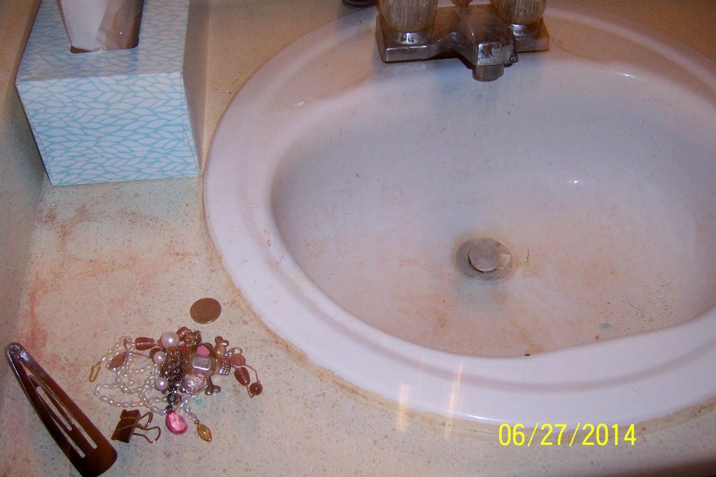 Bathroom Sink...Before