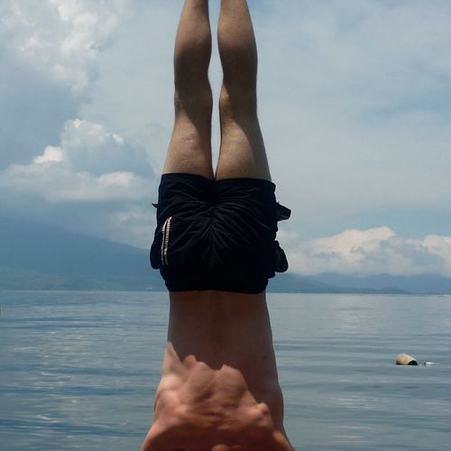 Headstand - yoga retreat in Guatemala
