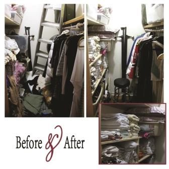 Closet Organization Before & After