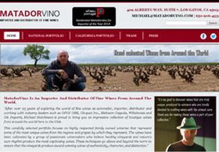 Wine website for distributors.