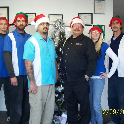 Crew at Christmas