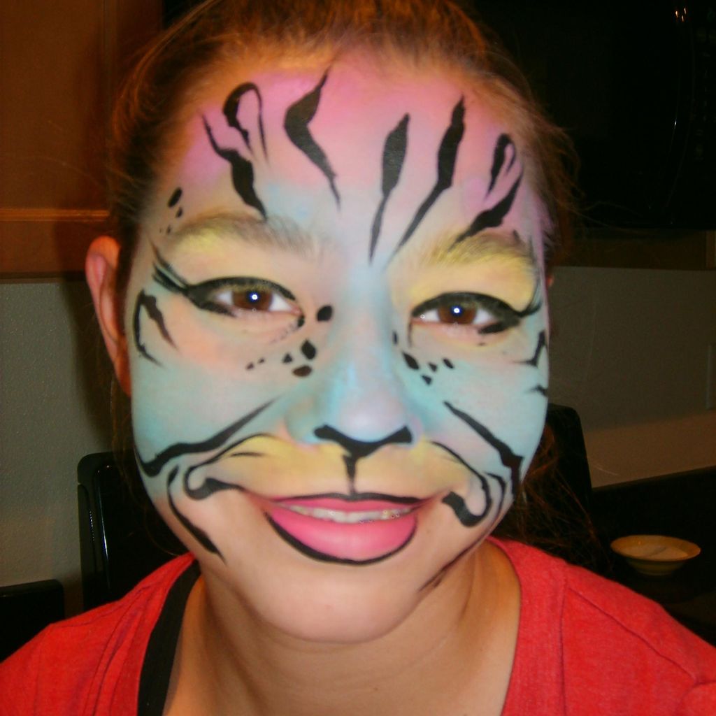 Face Painting with Glitter by Loretta