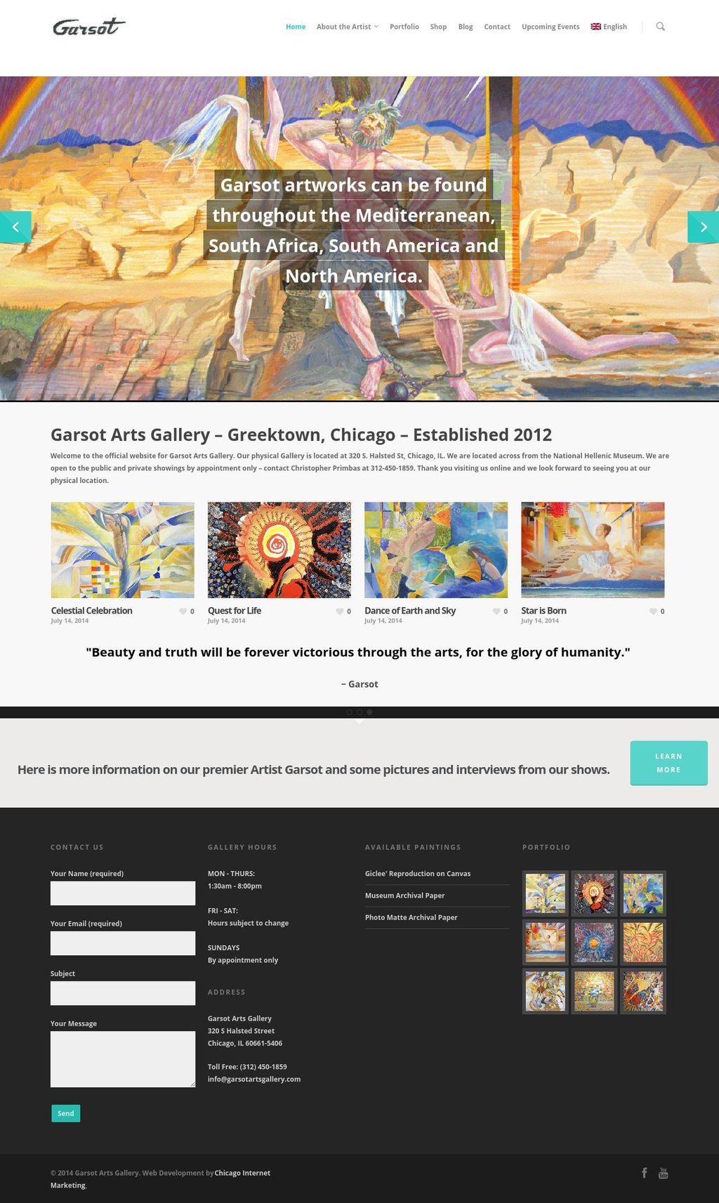 Garsot Arts Gallery
E-commerce Website with Wordpr