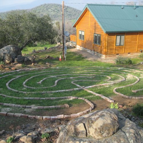 The labyrinth at my home in the Sierra foothills e